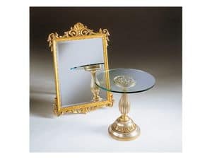 Art. 401, Specchio con finitura foglia oro, anticato, per albergo