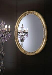 Specchiera Orchidea, Specchio rotondo dallo stile classico