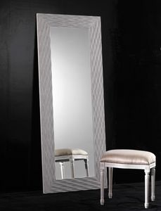 Art. 20302, Specchio rettangolare con cornice in legno