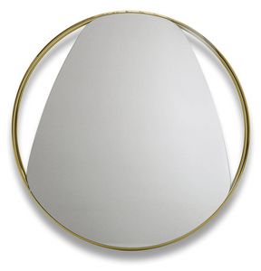 Frame G, Specchio tondo con cornice in metallo