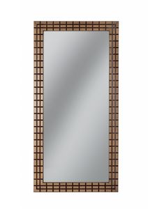 Gold specchio rettangolare, Specchio rettangolare con cornice