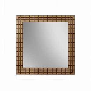 Gold specchio, Specchio quadrato con cornice finitura bronzo