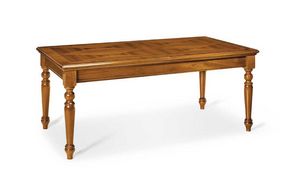 Art. 57, Tavolo classico in legno, con allunghe
