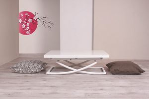 Sakura, Tavolino trasformabile con piano raddoppiabile