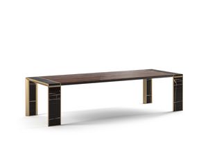 Desire, Tavolo da pranzo contemporaneo dalla presenza architettonica