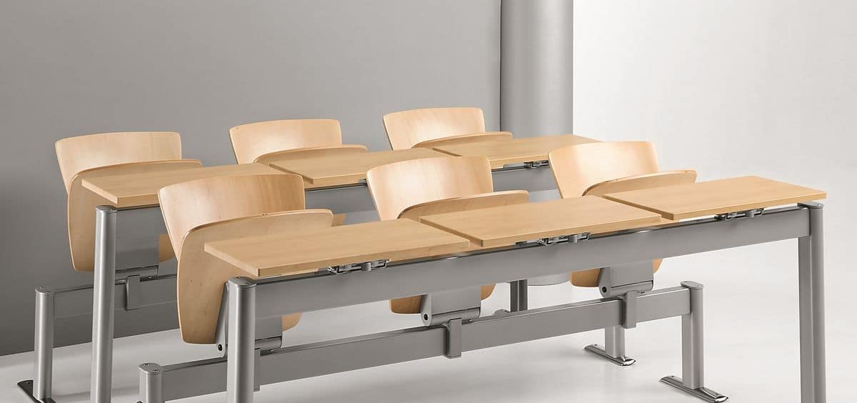 KOMPACT 880, Tavolo modulare in metallo, ideale per aule scolastiche