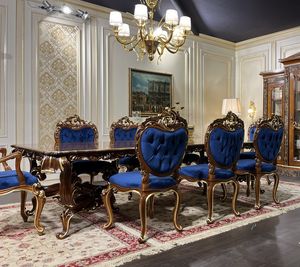 Art. 9000 tavolo Luigi XV, Tavolo in stile classico, con lunghezza personalizzabile