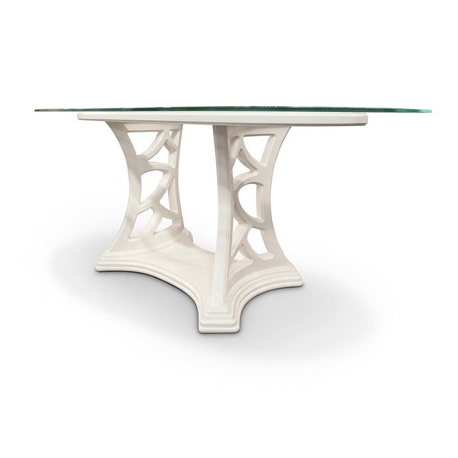 MONTE CARLO / tavolo, Tavolo ovale con piano in cristallo
