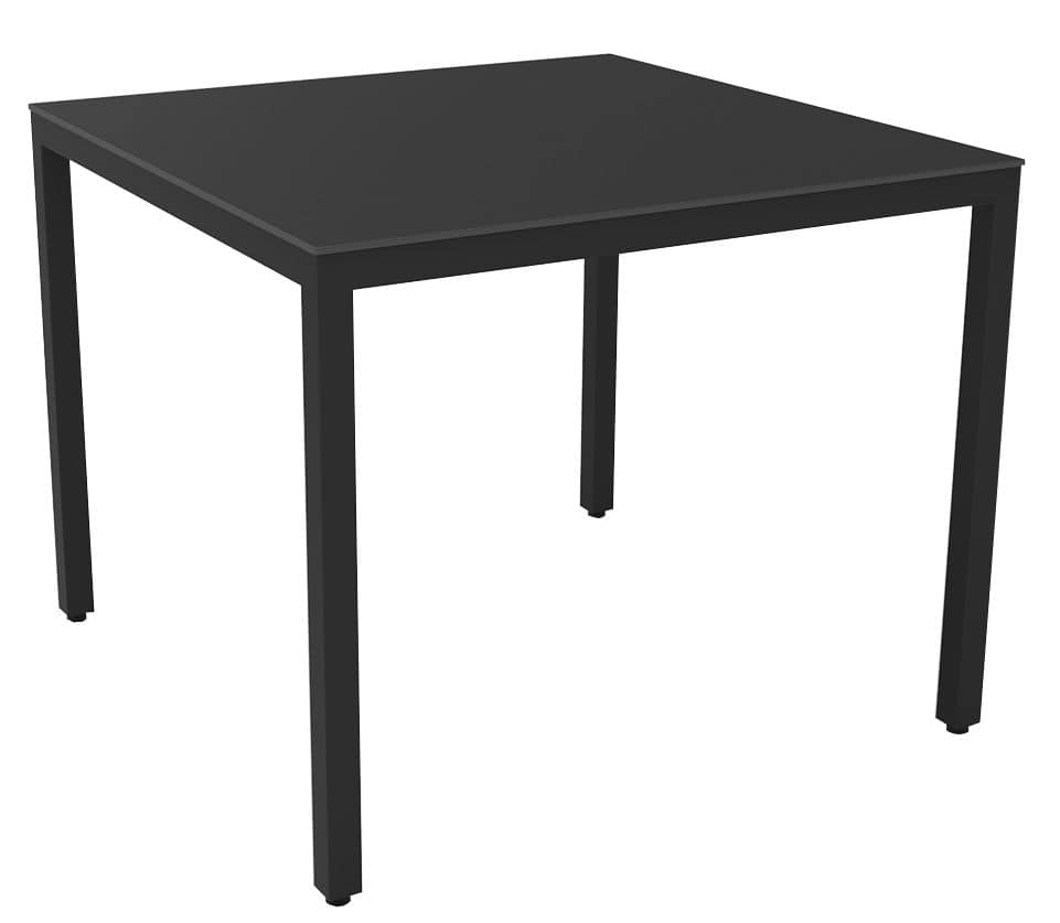 Bea 7070 Compact, Tavolo quadrato metallo plastica ideale per ambienti residenziali e bar