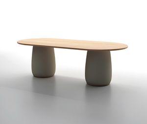 COZY T, Tavolo da esterno con piano in legno teak