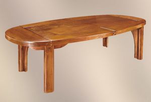 191, Tavolo ovale in legno massiccio