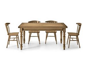 Art. H680, Tavolo in frassino con piano a spina di pesce