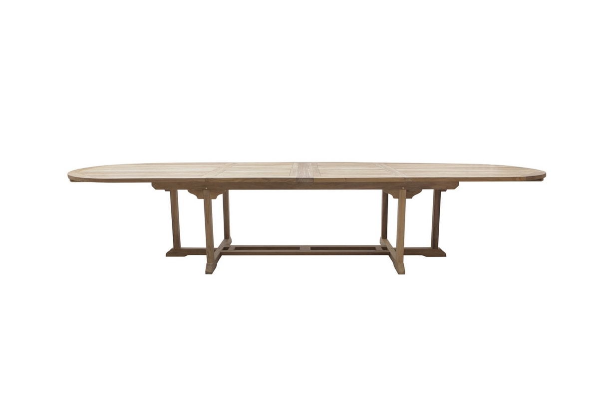 Tavolo allungabile in legno, per esterni