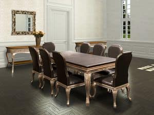 ALICE tavolo 8427T, tavolo in stile, tavoli imponente, tavolo decorato Ingresso