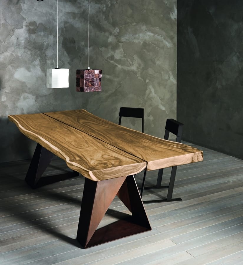 Tavolo In Legno Massiccio Di Rovere O Suar IDFdesign Tavolo In Legno Massiccio Di Rovere O Suar IDFdesign
