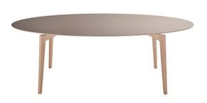 Fifty 7207, Tavolo ovale in legno di faggio