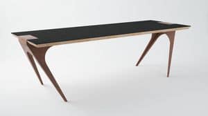EREISMA - VAR. 3, Tavolo di design con piano in legno