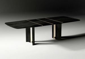Torii Art. ETO002, Tavolo in legno dalle linee pulite e scultoree