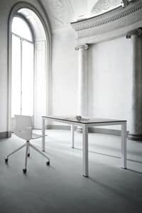 Absinthe, Tavolo in metallo verniciato, piano in laminato