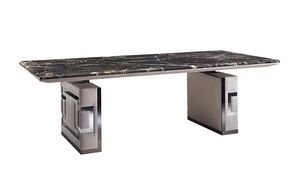 Vertigo, Elegante tavolo con piano in marmo