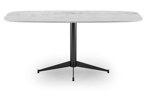 Tavolo in marmo esagonale, Tavolo con piano in marmo