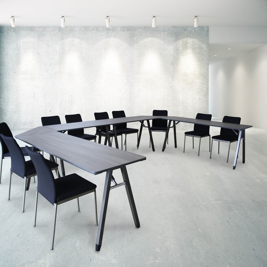A-Fold AF1575, Tavolo rettangolare per riunioni, conferenze e banchetti