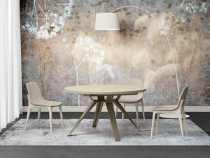 Art. 9212CH, Tavolo rotondo allungabile