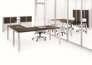 Fifty 50, Sistema di tavoli modulari per uffici, stile moderno