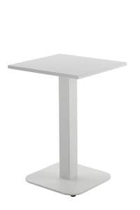 257-258, Tavolino quadrato in metallo, per pub e bar