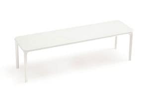 Slim 8 H46, Tavolini dal design essenziale, in vetro, per salotto