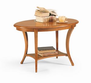 Friedrich tavolino, Tavolino basso in legno, con uno stile classico