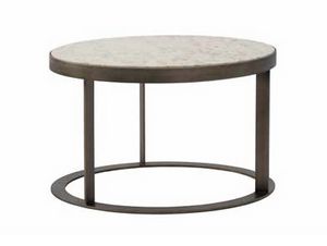 Matisse Small coffee table Art. EM0301, Tavolino con piano tondo in marmo