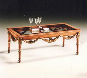 2760 TAVOLINO, Tavolino in legno intagliato, prezzo outlet