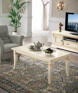 Art. 71BO51, Tavolino rettangolare in legno, stile classico