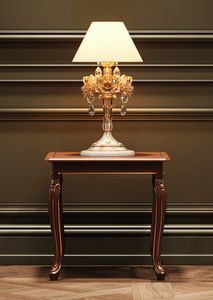 Prestige Lux Art. C50615, Tavolino in stile classico, in legno finitura ciliegio