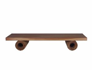Suar 04C2, Tavolino in legno di Suar con gambe cave
