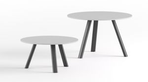 Surfy outdooor 2027 coffee table, Tavolini tondi per uso esterno