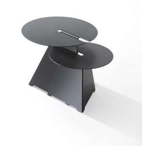 Abra, Tavolino design in lamiera di acciaio