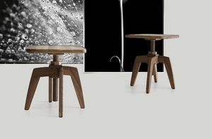 Archita tavolino, Tavolino in legno, con piano regolabile in altezza