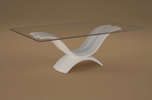 Arom, Tavolino con base in agglomerato di marmo