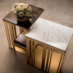 ATMOSFERA tavolino 2, Tavolino con struttura sofisticata, robusta e lucente