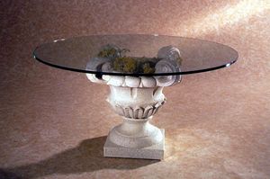 Atunis, Tavolino stile classico, base in pietra