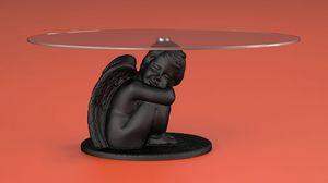 Cupido, Tavolino da salotto, base forma angelo
