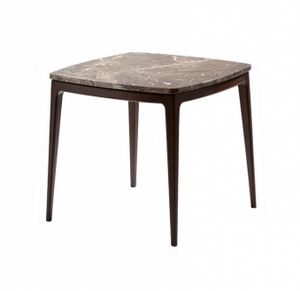 Indigo tavolino, Tavolino quadrato con piano in marmo