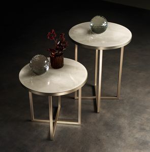 LUCE LIGHT tavolino, Tavolino con piano tondo in marmo