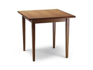 900, Tavolo quadrato in legno, stile rustico