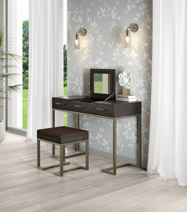 Art. 92223, Toilette dal design rigoroso, con specchiera e vano porta gioie
