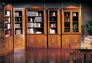 362 - 368, Libreria classica di lusso, porte con vetro, varie misure