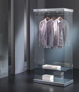Black&White 9/SA, Vetrina per esposizione abbigliamento, in vetro,  per negozi