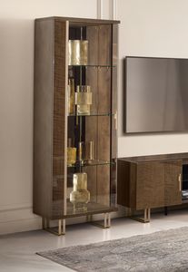 FIAMMA vetrina 1 anta, Vetrina ad una anta, con vetri bronzati